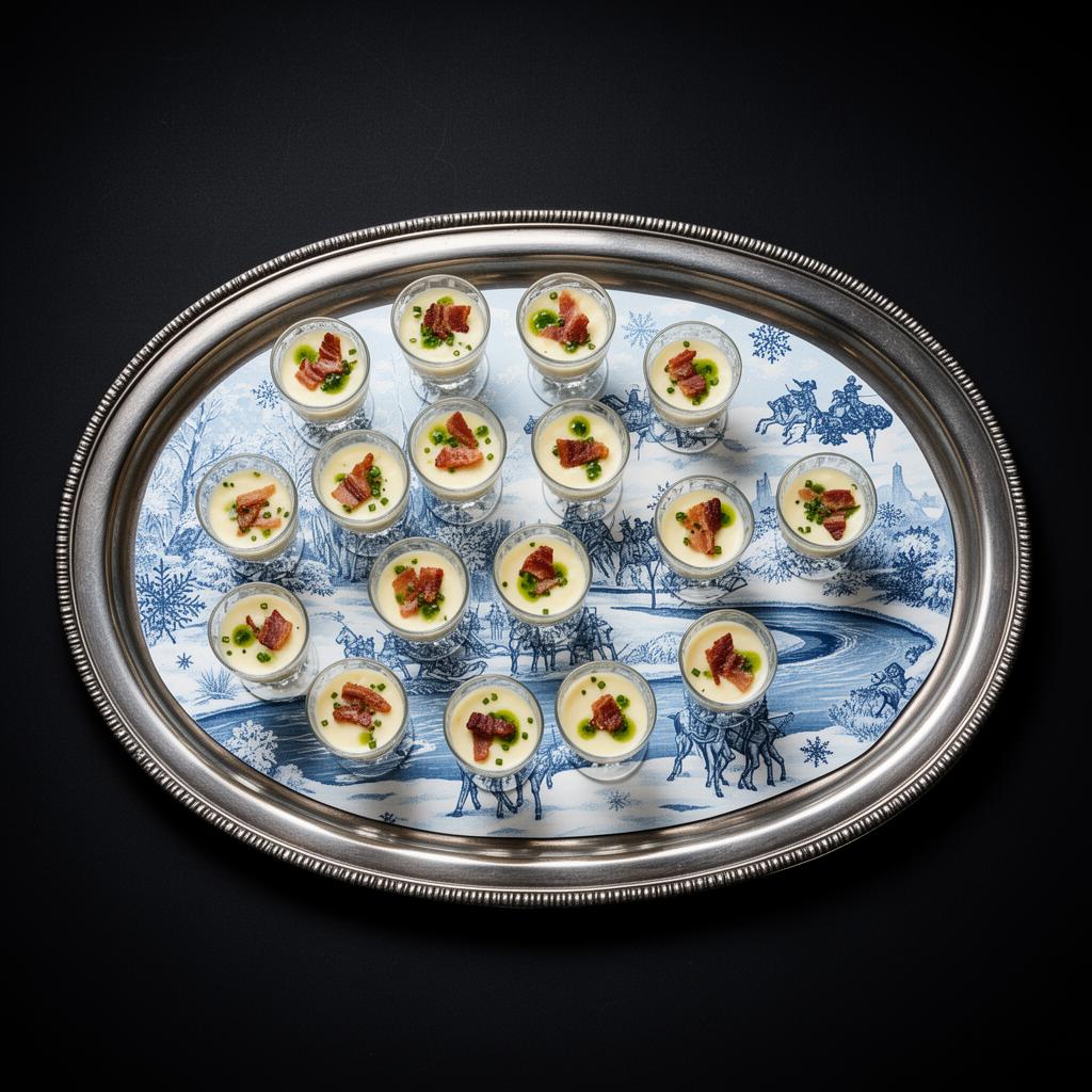 The Frozen Crossing — designer tray presentation